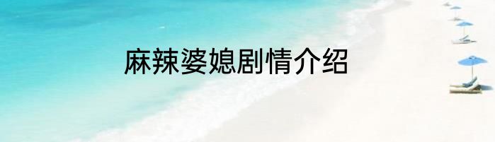 麻辣婆媳剧情介绍