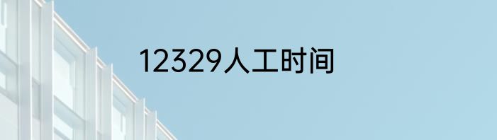 12329人工时间