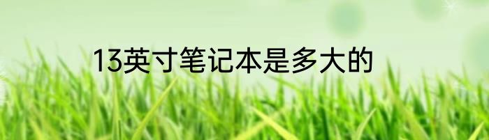 13英寸笔记本是多大的