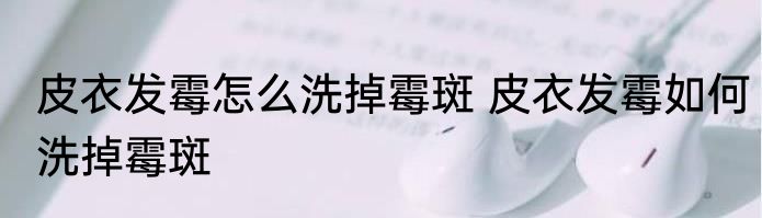 皮衣发霉怎么洗掉霉斑 皮衣发霉如何洗掉霉斑