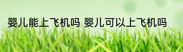 婴儿能上飞机吗 婴儿可以上飞机吗