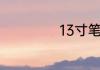 13寸笔记本是多大