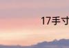17手寸是多少厘米