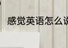感觉英语怎么说 感觉的英文如何写