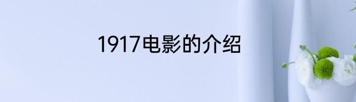 1917电影的介绍