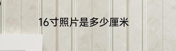 16寸照片是多少厘米