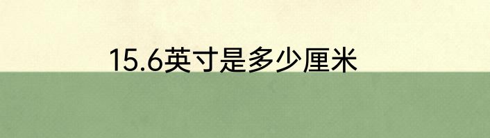 15.6英寸是多少厘米