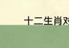 十二生肖对应的五行及属相