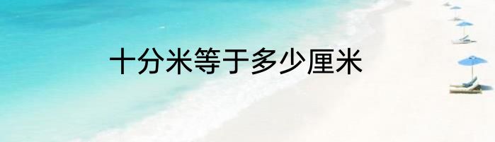 十分米等于多少厘米