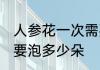 人参花一次需要泡几朵 人参花一次需要泡多少朵