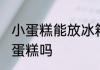 小蛋糕能放冰箱保存吗 可以冰箱保存蛋糕吗
