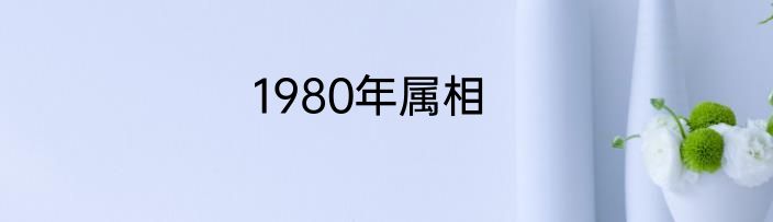 1980年属相