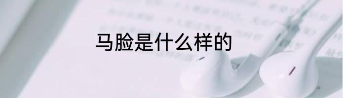 马脸是什么样的