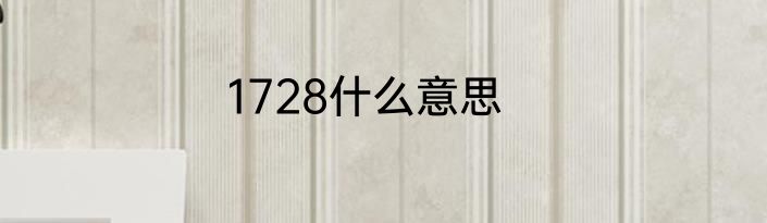 1728什么意思