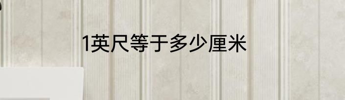 1英尺等于多少厘米