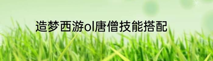 造梦西游ol唐僧技能搭配