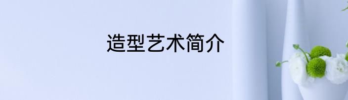造型艺术简介