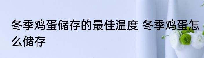 冬季鸡蛋储存的最佳温度 冬季鸡蛋怎么储存