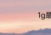 1g是多少流量