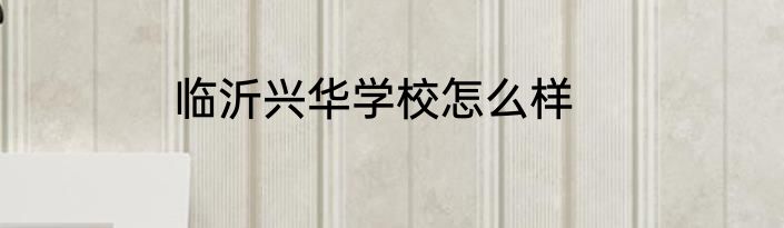 临沂兴华学校怎么样