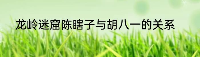 龙岭迷窟陈瞎子与胡八一的关系