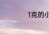 1克的小勺子有多大