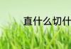 直什么切什么的词语有哪些