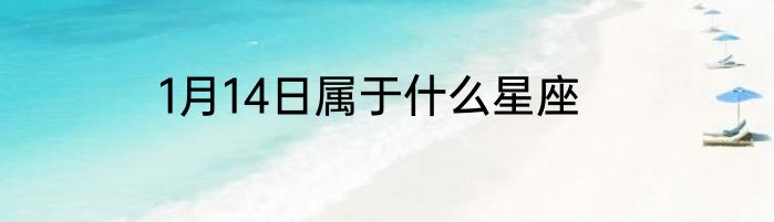 1月14日属于什么星座