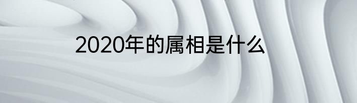 2020年的属相是什么