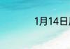 1月14日属于什么星座