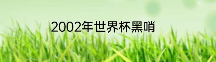 2002年世界杯黑哨