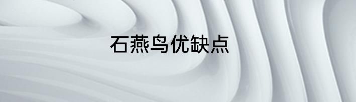石燕鸟优缺点