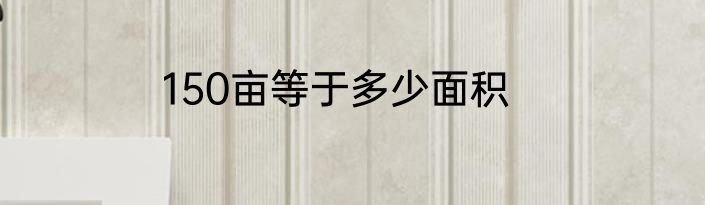 150亩等于多少面积