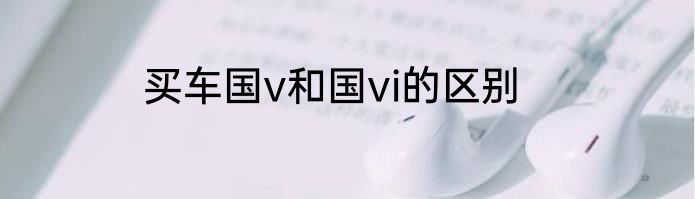 买车国v和国vi的区别