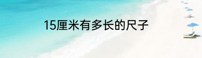 15厘米有多长的尺子