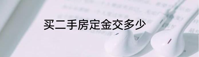 买二手房定金交多少
