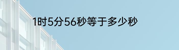 1时5分56秒等于多少秒