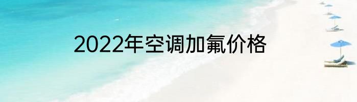 2022年空调加氟价格