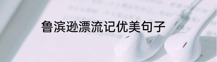 鲁滨逊漂流记优美句子