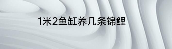 1米2鱼缸养几条锦鲤