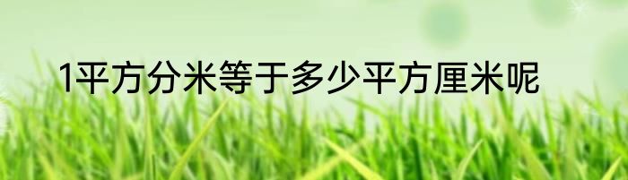 1平方分米等于多少平方厘米呢