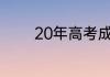 20年高考成绩什么时候出来