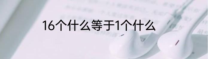 16个什么等于1个什么