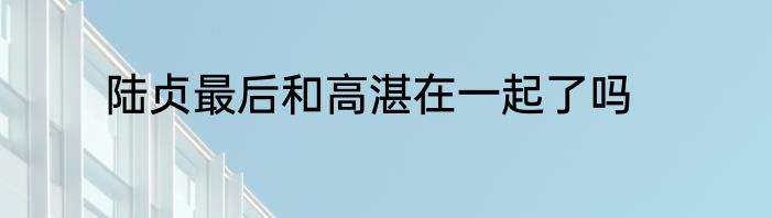 陆贞最后和高湛在一起了吗