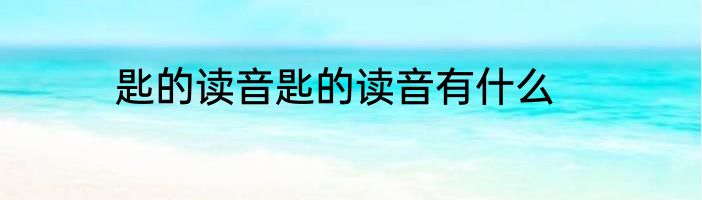 匙的读音匙的读音有什么