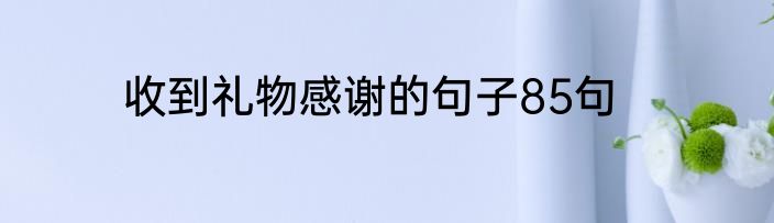 收到礼物感谢的句子85句
