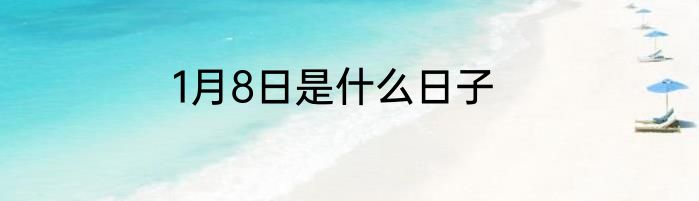 1月8日是什么日子