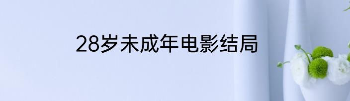 28岁未成年电影结局