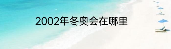 2002年冬奥会在哪里
