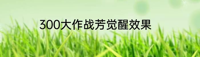300大作战芳觉醒效果